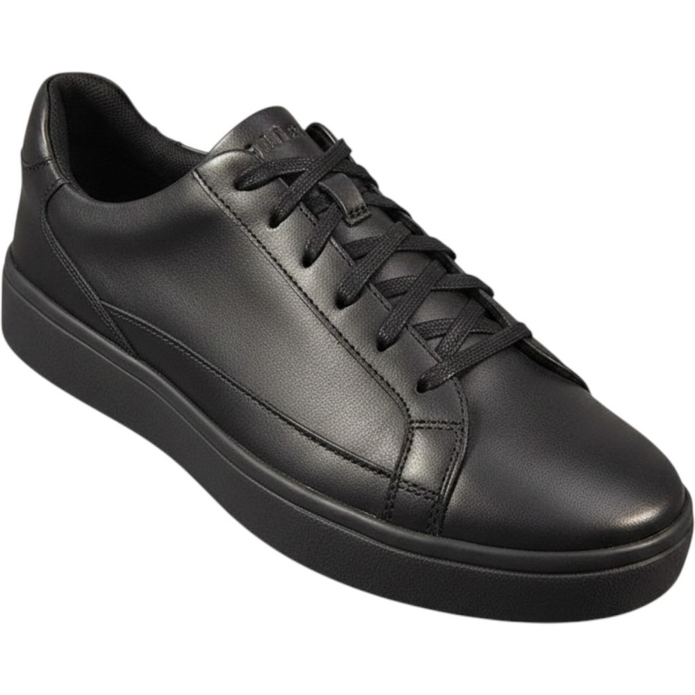 Kizik Vegas Mens 10 Wide Black Leather HandsFree Labs Sneakers DVEGBK02-2E READ